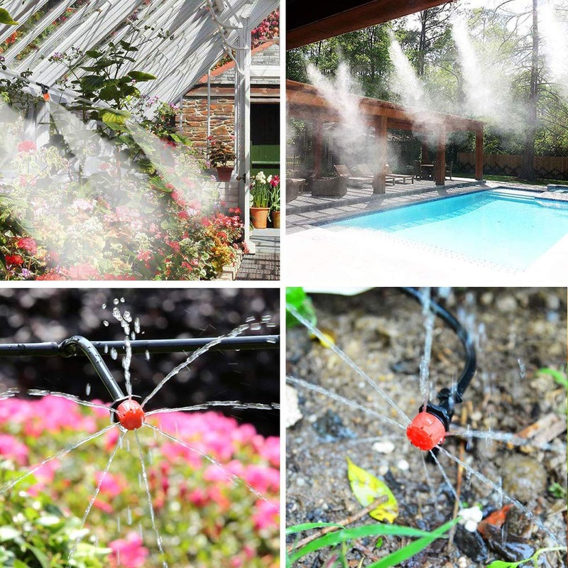 MSDADA 82 FT Drip Irrigation System Kit for Garden, MSDADA Automatic Water Irrigation System, Garden Watering System with 1/4" Blank Distribution Tubing, Plant Watering System for Hydroponic, Greenhouse - Image 4